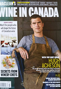 Featured in Maclean's Wine in Canada magazine